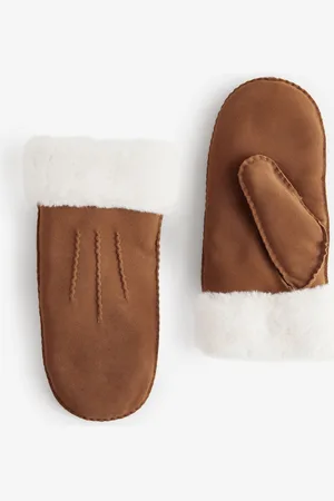 Next Leather Suede MittensL