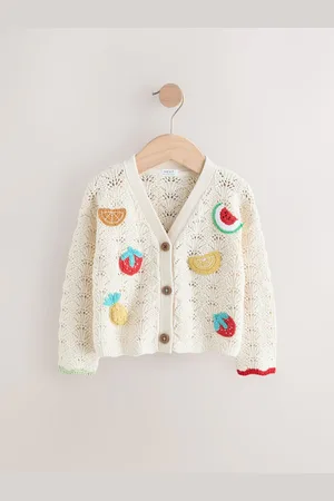 Next 100% hæklet Cardigan i bomuld (3måneder-7år)6268cm