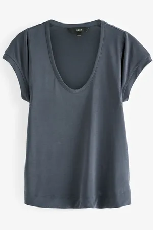 Next Premium Modal Rich Kortærmet Scoopneck T-shirt34