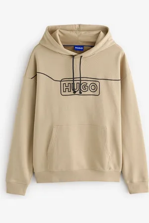 HUGO BOSS Chain Stitch Logo 100% Cotton Terry HoodieS