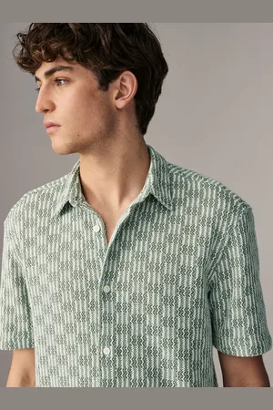 Next Textured Crochet Short Sleeve Shirtlarge