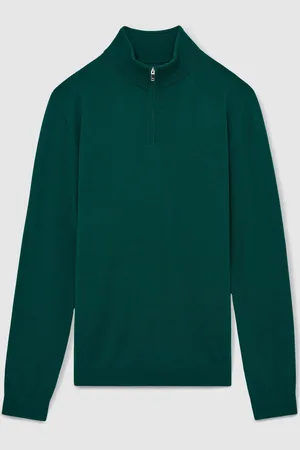 Reiss Blackhall Merino Wool Half-Zip JumperM