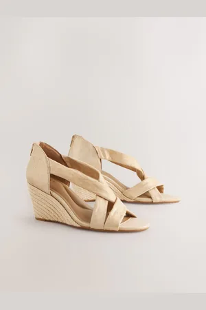 Next Forever Comfort Premium Læder Med Motionflex Soft Twist Espadrille Kilehæle