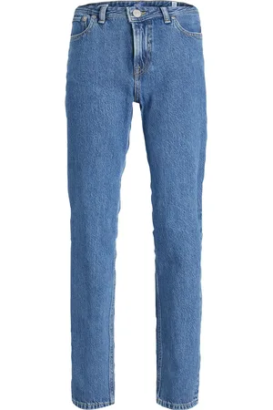 JACK & JONES Straight Fit Blå Clark Stræk 100% bomulds jeans13 år (158cm)