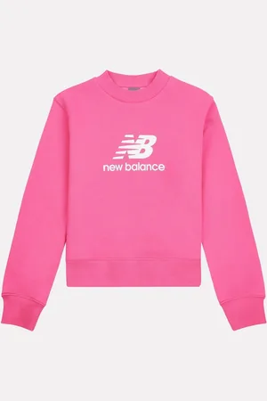 New Balance Girls Stacked Logo Sweatshirt3 - 4 år (98 - 104cm)