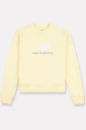 New Balance Kids French Terry Stacked Logo Crew Sweatshirt122128cm
