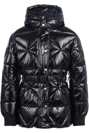 Juicy Couture Piger High Shine Belted Mid Længde Puffer Coat9 - 10 år (134 - 140cm)