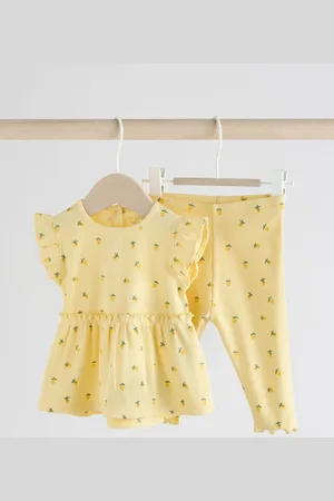 Next Baby Kortærmet Frill Top og Leggings Sæt 2 Pieces6874cm