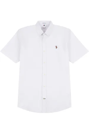 U.S. Polo Assn. U. S. Polo Assn. Mens Short Sleeve Oxford 100% Cotton ShirtXXL