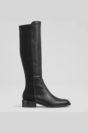 LK Bennett Tallis Half And Half Stretch Knee Boots