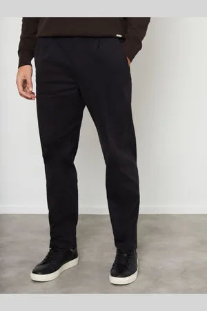 Threadbare Cotton Lige bukseben Plisseret Chino-bukser With Stræk38