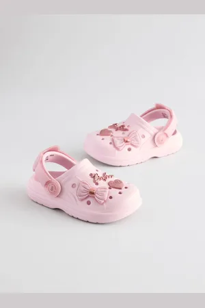 Ted Baker Girls Pink Charm Clogs Slippers