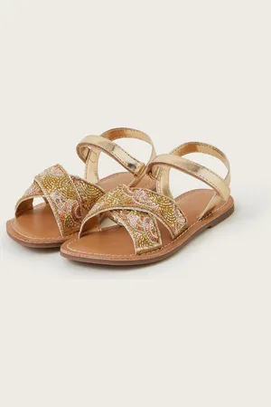Monsoon Embellished Metallic Sandals