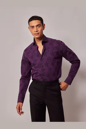 Hawes & Curtis High Krave Woven Jacquard Flower 100% Bomuld SkjorterM