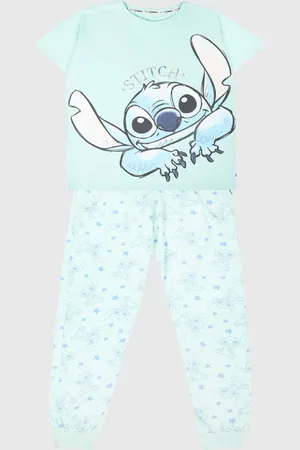 Brand Threads Dame 100% Bomuld Disney Stitch PyjamassætS