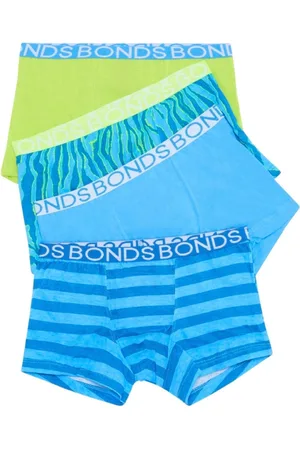 Bonds Blue Stripe Trunks Boxers 4 Pack4 - 6 år (104 - 116cm)