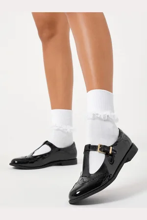 Lipsy London Wide Fit Girl Mary Jane Dolly Patent School Shoes