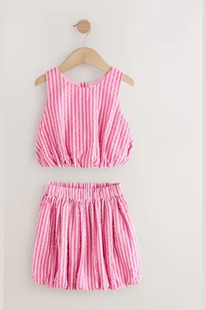 Next 100% Cotton Blouse And Puffball Skirt Co-ord Set (3-16yrs)158164cm