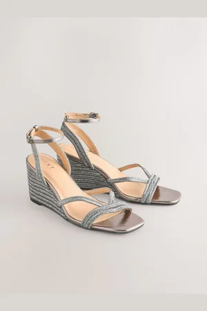 Next Forever Comfort Square Toe Strappy Espadrille Kilehæleeu41