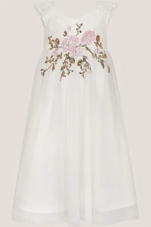 Monsoon Kai Sequin Flower Maxi Dress128134cm