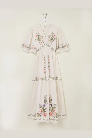 Fat Face FatFace Embroidered Midi Dress42