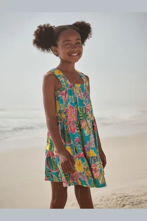 Next 100% Cotton Ruched Strap Sundress (3-16år)116122cm