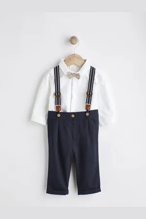 Next Baby 100% bomuld Skjorter Bukser og Seler Sæt 4 Pieces (0måneder-2år)1.5 - 2 år (86 - 92cm)