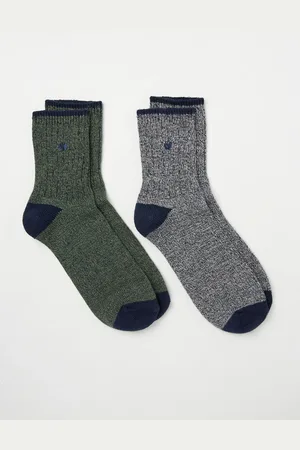Fat Face FatFace 2 Pairs of Ankle Boots SocksUK 9.5 - 11