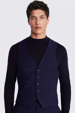 DKNY Slank pasform / slim fit Blå Ink vest40r