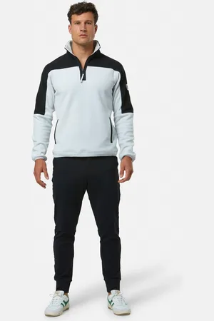 Gym + Coffee Mens Half Quarter Zip Polar FleeceL