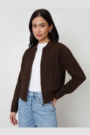 Threadbare Zip Up Cable Strik Bomber Jakke44