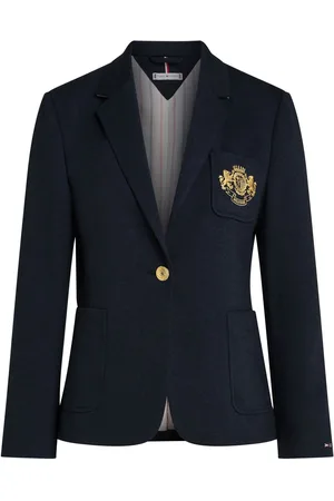 Tommy Hilfiger Slim Fit Blå Heritage Crest Enkeltradet Blazer36