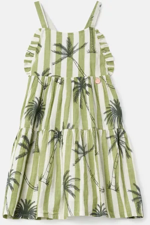 Angel & Rocket Colletta Palm Stripe 100% Cotton Sundress9 år (134cm)