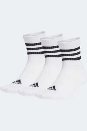 adidas 3-Stripes Cushioned Sportswear Mid Cut Socks 3 PairsUK 12.5 - 1