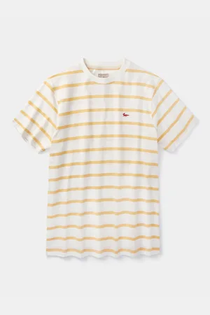 Aubin Yellow Berkeley Slub 100% Cotton T-ShirtStor