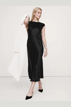 Banana Republic Bias-Cut Satin Midi KjoleS