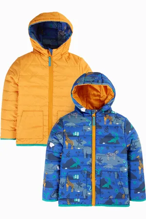 Frugi Blå Vendbar Toasty Trail Jakke3 - 4 år (98 - 104cm)