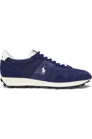 Ralph Lauren Trail 125 Suede Mesh Sporty Trainersuk9eu43