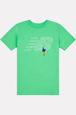 New Balance Kids Chalkboard Graphic 100% Cotton T-Shirt7 - 8 år (122 - 128cm)