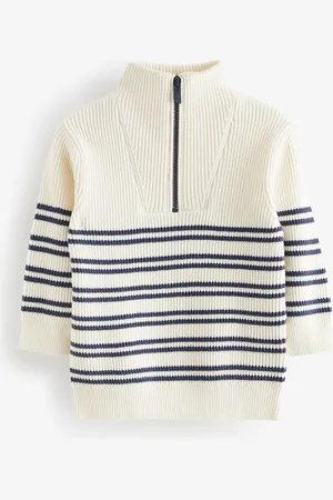 Next Knitted Quarter Zip Jumper (3mths-7yrs)5 - 6 år (110 - 116cm)