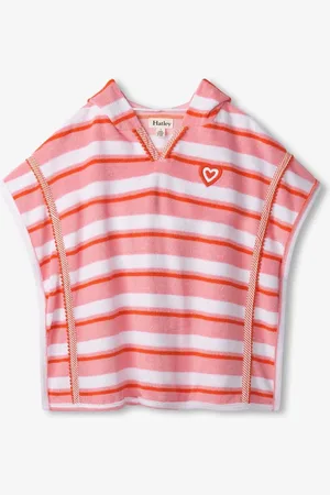 Hatley Pink Stripes Hooded Cover-Up122128cm