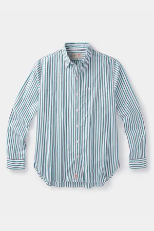 Aubin Blue Gladstone Poplin 100% Cotton ShirtM