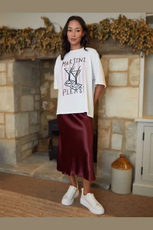 Threadbare Satin Midi Nederdele42
