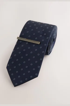 Next Geometric Print Tie with Tie Cliponesize