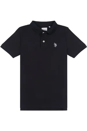 U.S. Polo Assn. U. S. Polo Assn. Boys Double Horsemen Pique 100% Cotton Polo Shirt7 - 8 år (122 - 128cm)