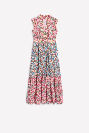 Boden 100% Cotton Wren Tiered Midi Dress44