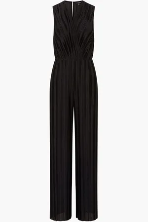 French Connection Pleated V-Neck Ronnie JumpsuitM