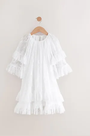 Next Tiered Lace Dress (3-16yrs)12 år (152cm)