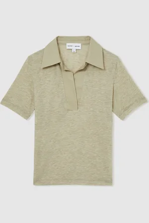 Reiss Wren Les 100 Ciels Polo Shirt With Cashmeremedium