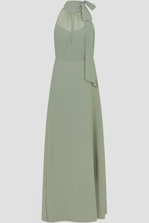 Monsoon Monika Halter Chiffon Maxi Dress38
